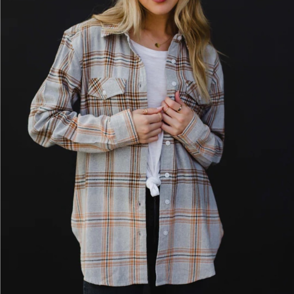 Hillsboro Flannel Plaid Button-Up Shirt